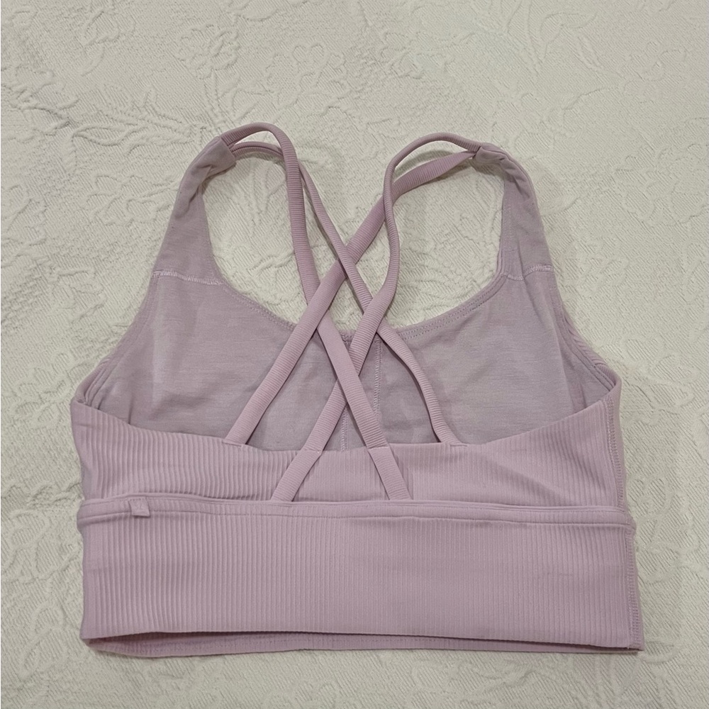 Lululemon 🍋 Energy Ribbed Longline Bra Medium Support Size 6 - Picture 4 of 7